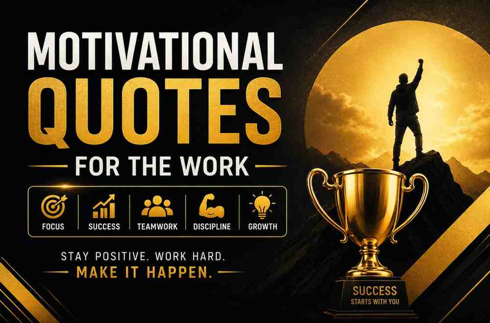 150 Best Motivational Quotes for the Work Captions, Lines