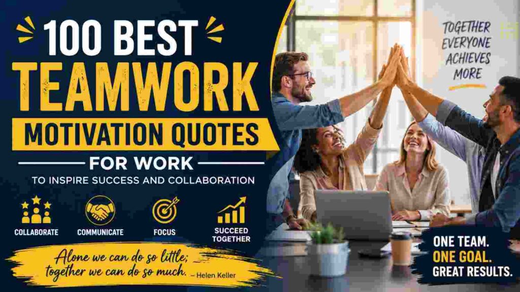 Top 120 Best Teamwork Motivation Quotes for Work